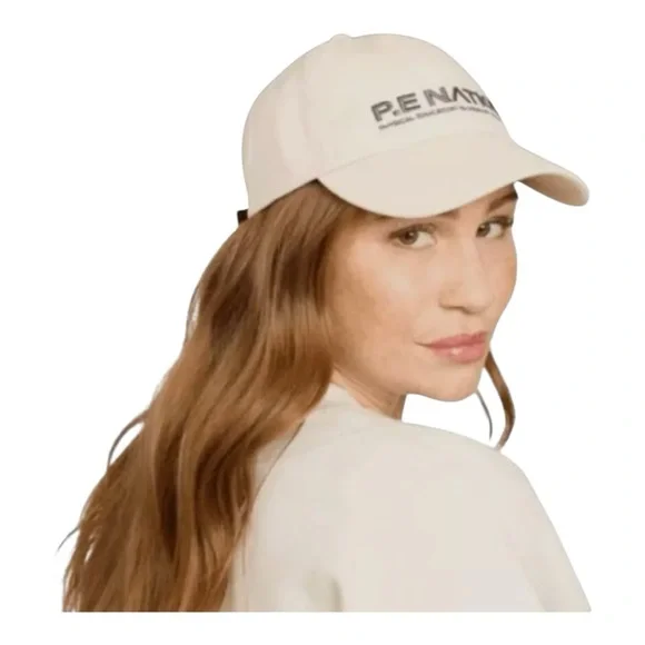 PE Nation Homage Cap in Blush Womens Baseball Cap Light Pink Cream Sports Cap - Picture 2 of 8